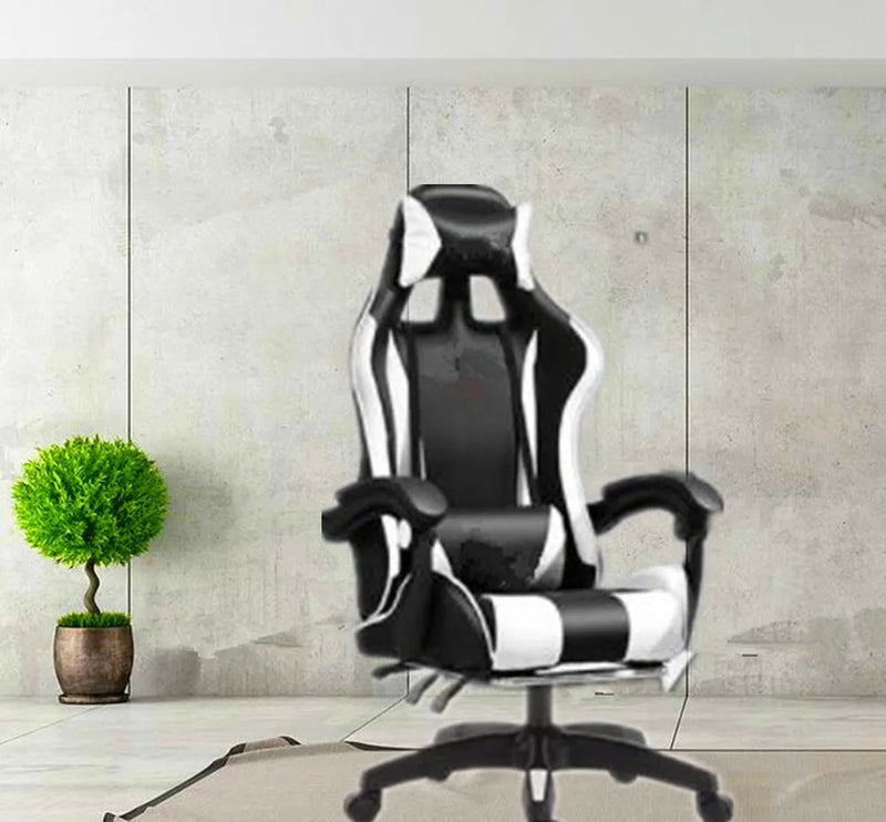 Cadeira Gamer Ergonômica com Apoio Lombar e Rodízios