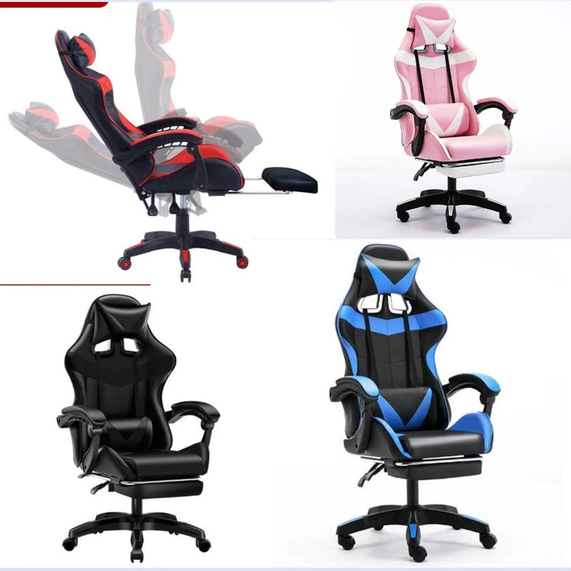 Cadeira Gamer Ergonômica com Apoio Lombar e Rodízios