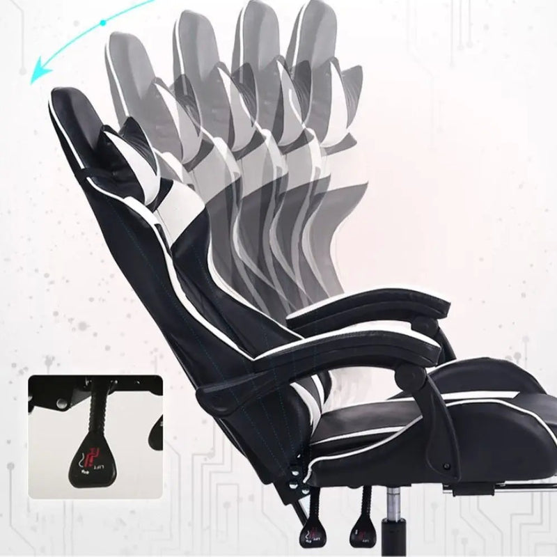 Cadeira Gamer Ergonômica com Apoio Lombar e Rodízios